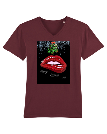 Merry Kissmas me Burgundy