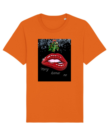 Merry Kissmas me Bright Orange