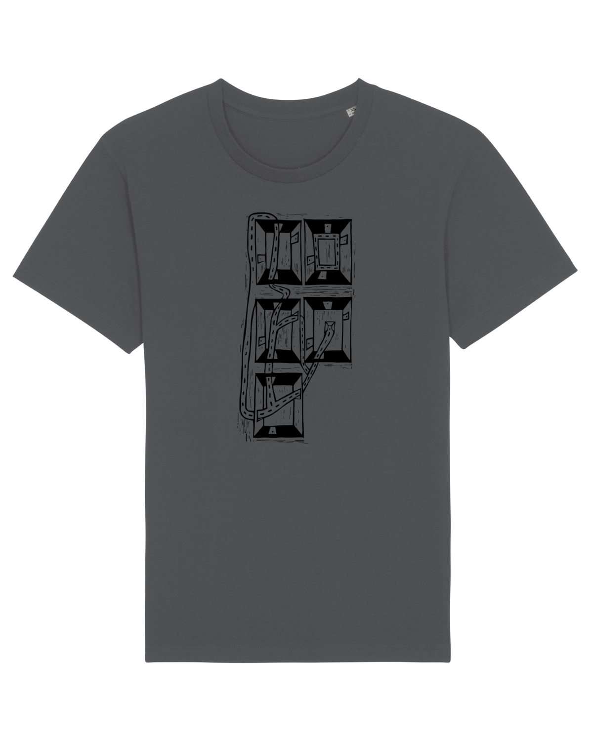 Tricou mânecă scurtă Unisex Rocker Anthracite