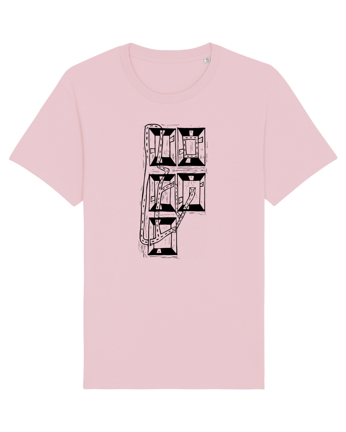 Tricou mânecă scurtă Unisex Rocker Cotton Pink