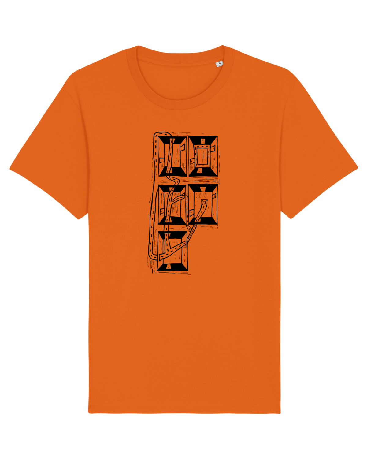 Tricou mânecă scurtă Unisex Rocker Bright Orange