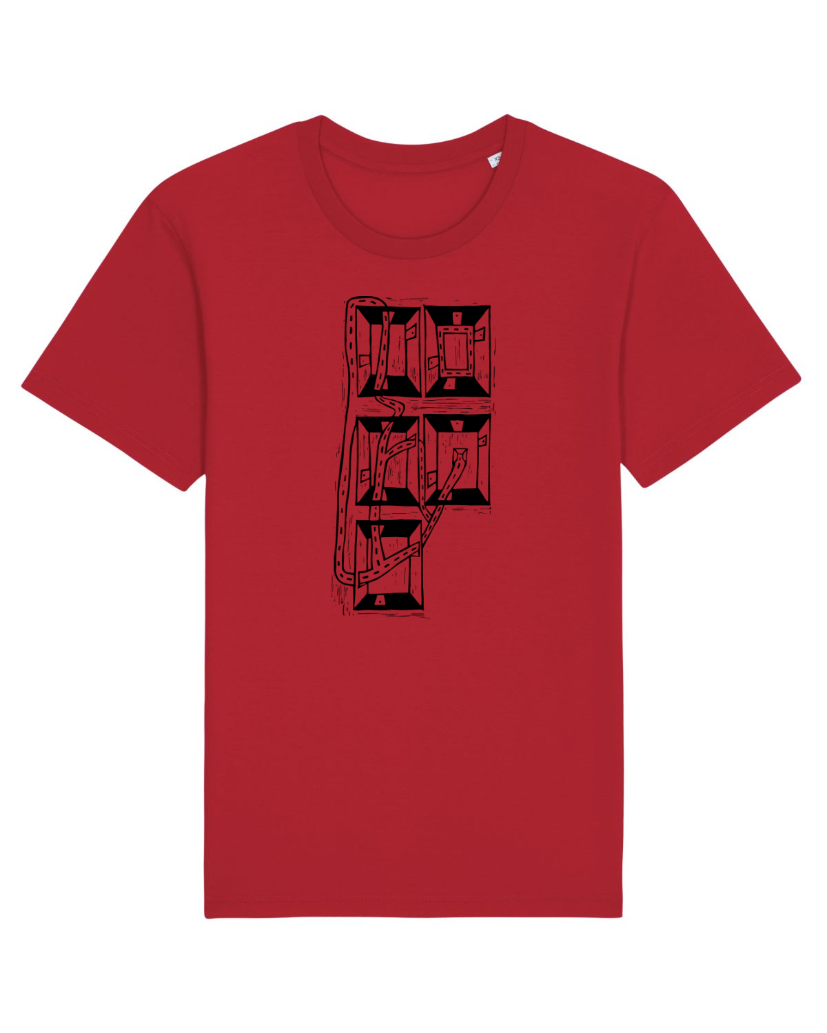 Tricou mânecă scurtă Unisex Rocker Red