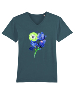 Floare de Iris Tricou mânecă scurtă guler V Bărbat Presenter