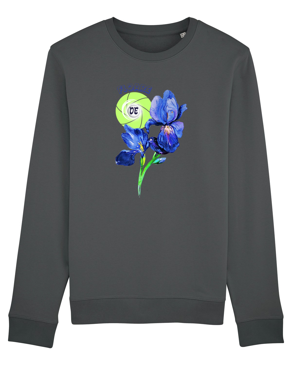 Bluză mânecă lungă Unisex Rise Anthracite