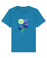 Floare de Iris Tricou mânecă scurtă Unisex Rocker