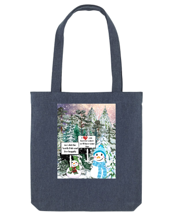 Snowman Snowlovers Midnight Blue
