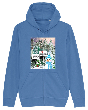 Snowman Snowlovers Bright Blue