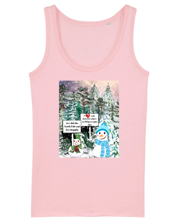 Snowman Snowlovers Cotton Pink