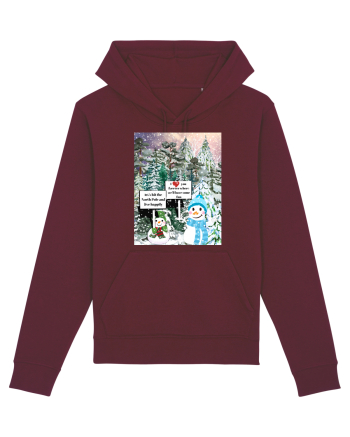 Snowman Snowlovers Burgundy