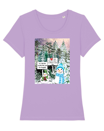 Snowman Snowlovers Lavender Dawn