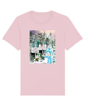 Snowman Snowlovers Cotton Pink