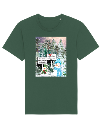 Snowman Snowlovers Bottle Green