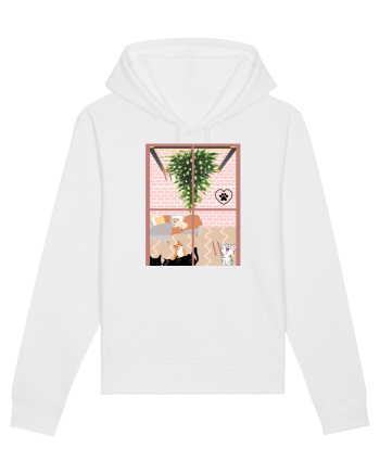 Cats and dog christmas White