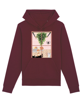 Cats and dog christmas Burgundy