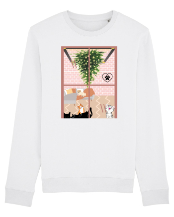 Cats and dog christmas White