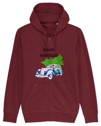 Woofy Christmas Burgundy