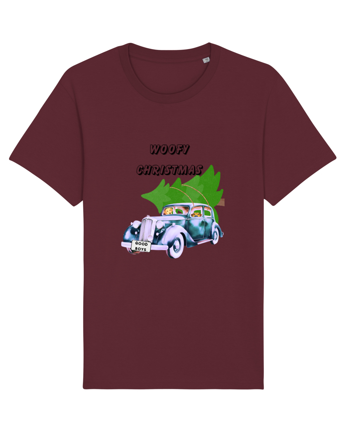 Tricou mânecă scurtă Unisex Rocker Burgundy