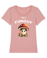 funguy Tricou mânecă scurtă guler larg fitted Damă Expresser
