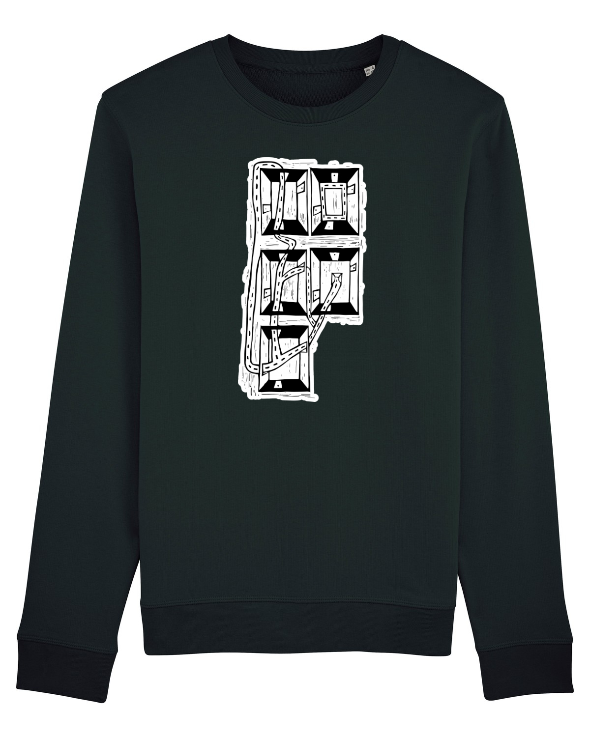 Bluză mânecă lungă Unisex Rise Black