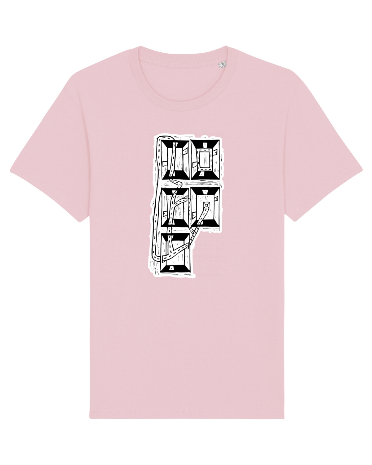 Tricou mânecă scurtă Unisex Rocker Cotton Pink