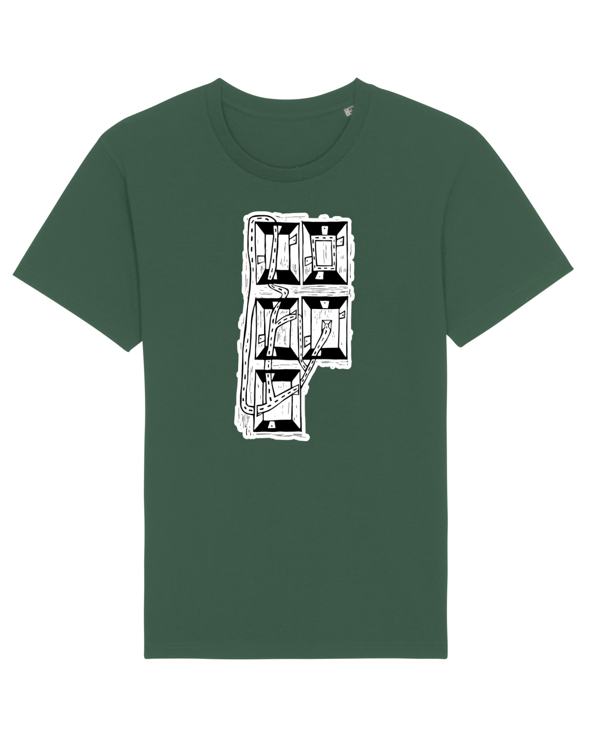Tricou mânecă scurtă Unisex Rocker Bottle Green