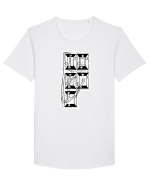 Portret. Izolare, alb Tricou mânecă scurtă guler larg Bărbat Skater