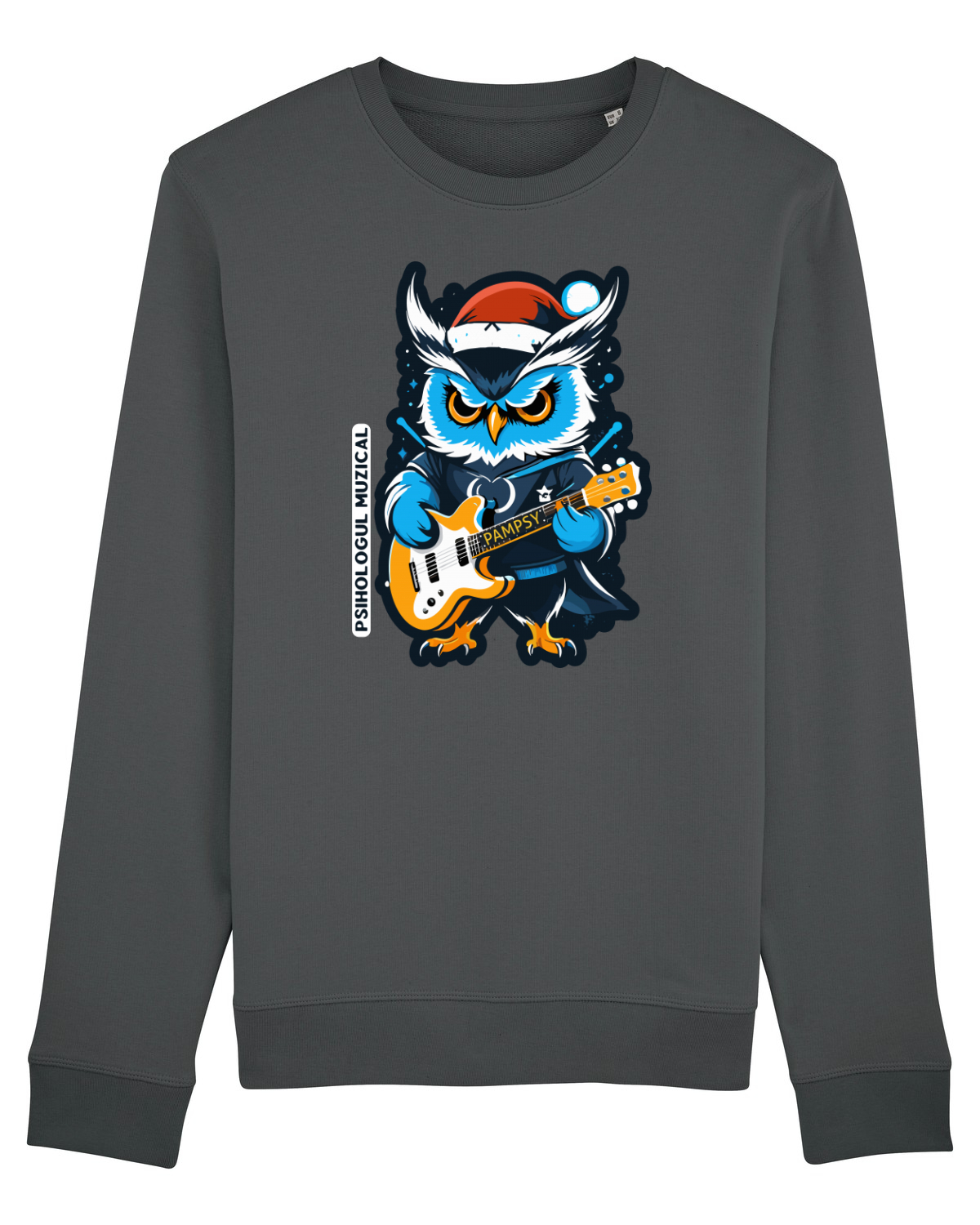 Bluză mânecă lungă Unisex Rise Anthracite