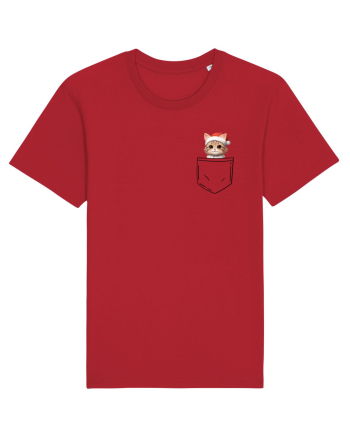 de Crăciun cu pisică in buzunar v01 Red