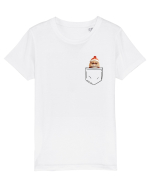 de Crăciun cu pisică in buzunar v03 Tricou mânecă scurtă  Copii Mini Creator