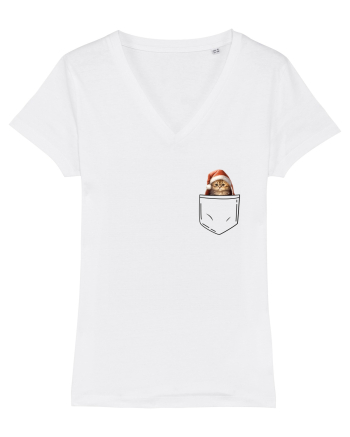 de Crăciun cu pisică in buzunar v04 White