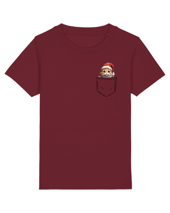 de Crăciun cu pisică in buzunar v05 Burgundy