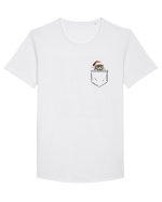 de Crăciun cu pisică in buzunar v06 Tricou mânecă scurtă guler larg Bărbat Skater