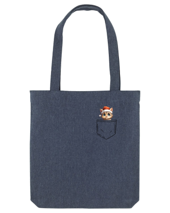 de Crăciun cu pisică in buzunar v08 Midnight Blue
