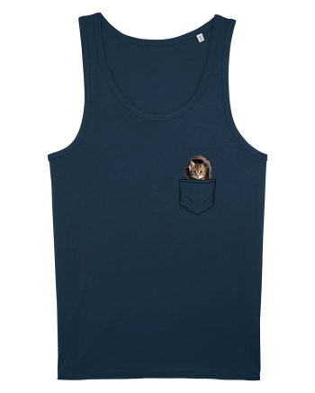 de Crăciun cu pisică in buzunar v09 Navy