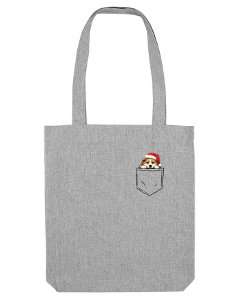 de Crăciun cu cățel in buzunar - Akita Heather Grey
