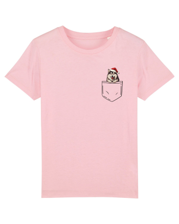 de Crăciun cu cățel in buzunar - Malamut de Alaska Cotton Pink