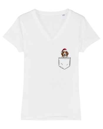 de Crăciun cu cățel in buzunar - Beagle White