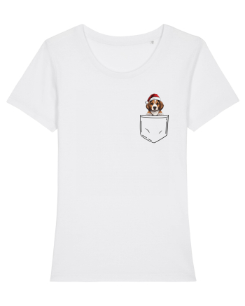 de Crăciun cu cățel in buzunar - Beagle White
