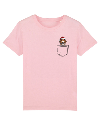 de Crăciun cu cățel in buzunar - Beagle Cotton Pink