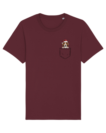 de Crăciun cu cățel in buzunar - Beagle Burgundy