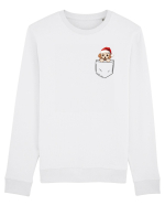 de Crăciun cu cățel in buzunar - Bichon Frise Bluză mânecă lungă Unisex Rise