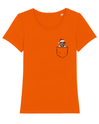 de Crăciun cu cățel in buzunar - Boxer Bright Orange