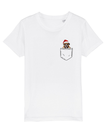 de Crăciun cu cățel in buzunar - Boxer White