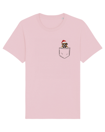 de Crăciun cu cățel in buzunar - Boxer Cotton Pink