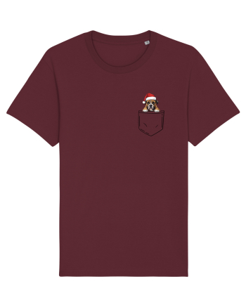 de Crăciun cu cățel in buzunar - Boxer Burgundy