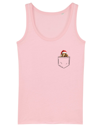 de Crăciun cu cățel in buzunar - Cocker Spaniel Cotton Pink