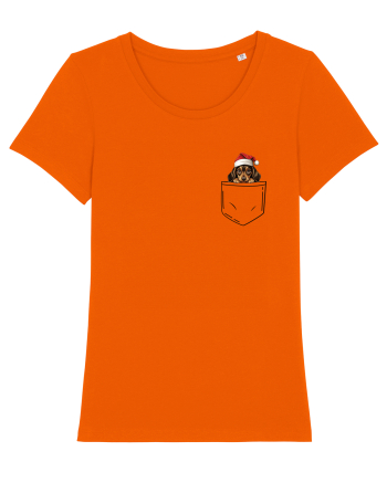 de Crăciun cu cățel in buzunar - Teckel Pitic Bright Orange