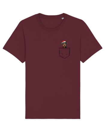 de Crăciun cu cățel in buzunar - Doberman Pinscher Burgundy