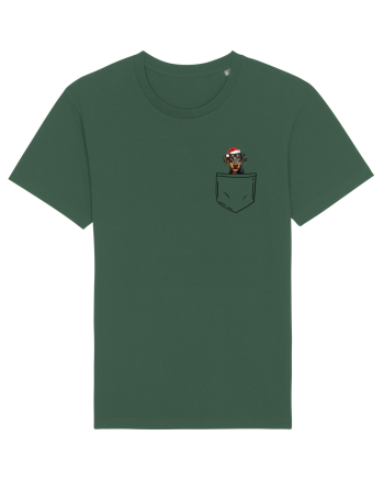 de Crăciun cu cățel in buzunar - Doberman Pinscher Bottle Green