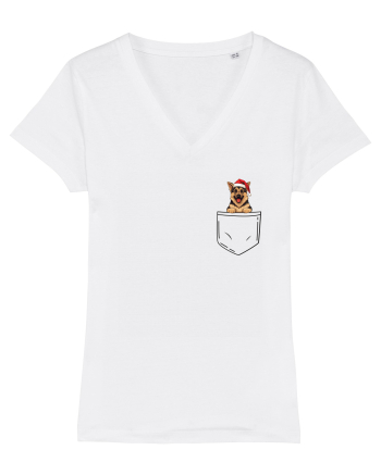 de Crăciun cu cățel in buzunar - Ciobănesc german White